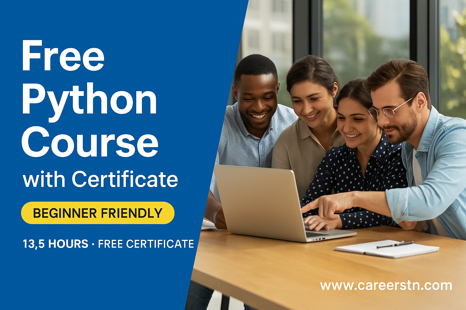 Free Python Course with Certificate β Learn Python Programming for Beginners Online