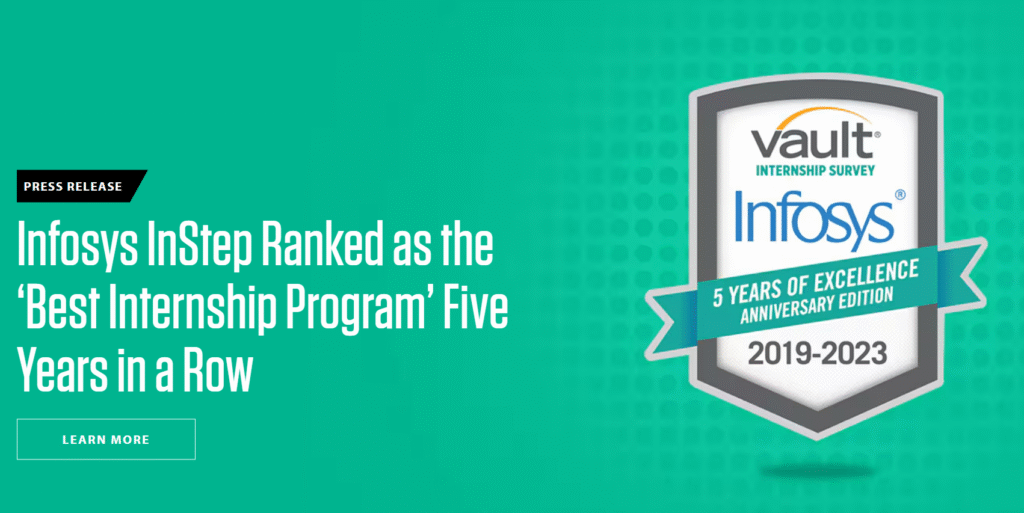 Infosys InStep Internship 2025 – Ranked ‘Best Internship Program’ 5 Years in a Row